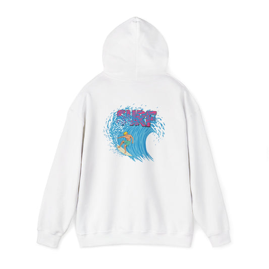 Surf Vibes Unisex Hoodie – Beachwear, Cozy Sweatshirt, Casual Style, Summer Gift, Surfing Apparel
